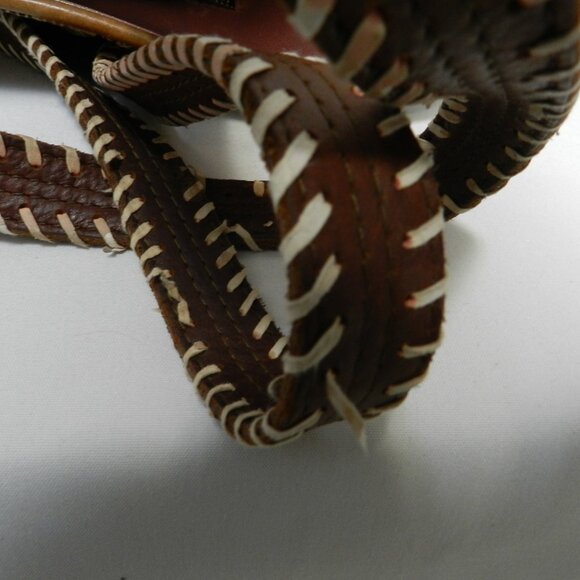 Consuela Classic Sadie Embroidered Patchwork tote bag purse Leather Large - Picture 13 of 16